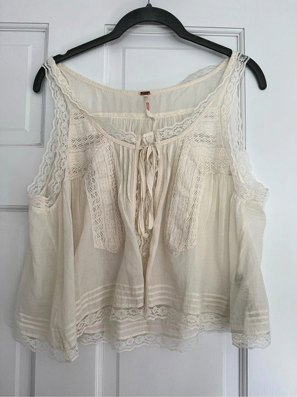 Free People Alana Lace Tank Blouse